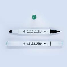 Marca Texto Artools Pictom Pontas Broad e Brush Verde G135