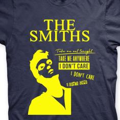 Camiseta The Smiths Marinho e Amarela em Silk 100% Algodão