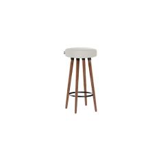 Banqueta Moderna Alta Roma Slim Bege Claro 70cm
