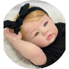 Bebe Reborn Menina Corpo de Pano Super Realista