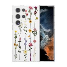 ZTOFERA Capa floral para Samsung Galaxy S23 Ultra 5G, linda capa com estampa de flores para meninas e mulheres, capa protetora de silicone flexível fina à prova de choque para celular para Samsung