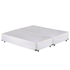 Cama Box Bipartido KING  Corano Branco - 193x203