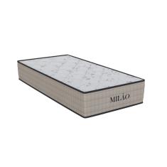 Colchão Solteiro de Espuma D33 Milão malha 20x88x188cm Bege