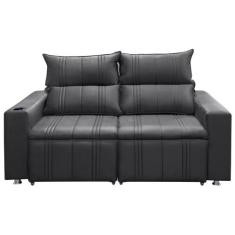 Sofá Retrátil e Reclinável 2 Lugares 1.60M Madri Suede Speciale Home, 