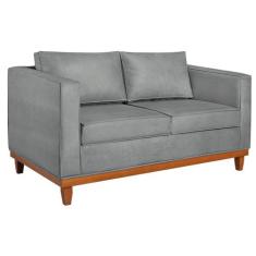 Sofa 2 Lugares Europa Bouclé - Doce Sonho Móveis, Cinza