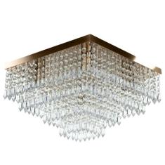 Lustre De Cristal Acrilico Dreamcrillic 40x40 Cobre - MARRYLUZ