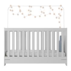 Berço 3 Em 1 Com Colchão Incluso Multimóveis Mp0527c Branco