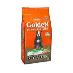 Ração Golden Power Training para Cães Adultos Sabor Frango e Arroz 15kg