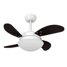 Ventilador de Teto Volare Branco Fosco Fly Mini Tabaco 220V