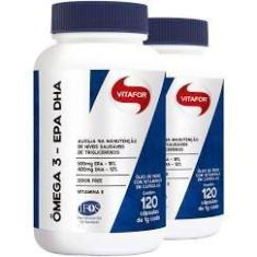 Kit com 2 x ômega 3 epa dha 120 cápsulas - vitafor