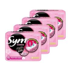 Absorvente Sym Protetor Diário com Perfume Embalagem com 60 Unidades