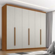 Guarda Roupa Casal New Monumental 6 Portas de Bater 4 Gavetas - Zanzin