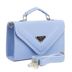 Bolsa feminina  transversal metalasse original Lorena vitória, Azul bb