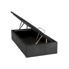 Base para Cama Box Solteiro Physical l com Baú (39x88x188) Cinza