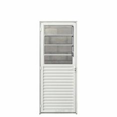 Porta Basculante Aluminio Branco 2.10 x 0.70 Lado Esquerdo - Hale