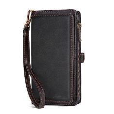 Capa de telefone portátil de couro PU para iPhone 6 6S 7 8 Plus X XS XR XSMax SE2020 11 12 13 14 Mini Pro ProMax, preto, para iPhone 14