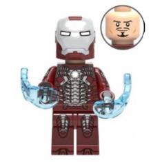 Boneco Blocos De Montar Homem De Ferro Armadura Mark Mk6