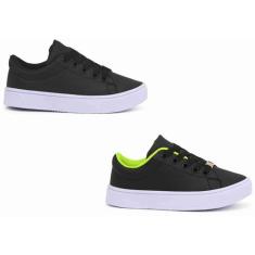 Kit Dois Pares De Tênis Infantil masculino Escolar antiderrapante Cria