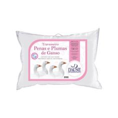 Travesseiro Daune 95% Penas E 5% Plumas De Ganso 50x70cm Branco, 1 uni