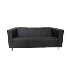 Sofá Nilo Sala Recepção 3 Lugares - Preto - RUD HOUSE, PRETO