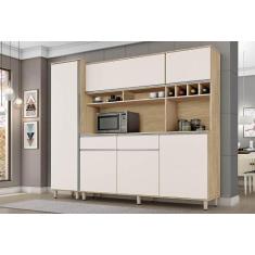 Kit cozinha brasil nature off-white - CSA Móveis