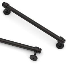 Asidrama Pacote com 10 puxadores de armário de cozinha de bronze polido a óleo de 254 mm, puxadores de armário de cozinha para puxadores de gaveta de armário