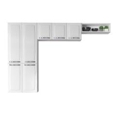 Cozinha Itatiaia Compacta em Aço 3 Peças Rose Branca