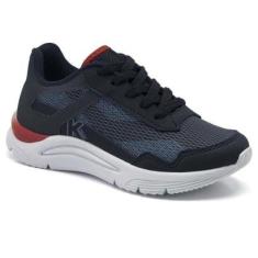 Tênis Infantil Menino New Sport Kids Marinho/Ciano/Vermelho-Masculino