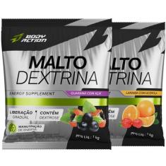2x Maltodextrina Malto Dextrin 1kg - Bodyaction - Body Action, Guaraná