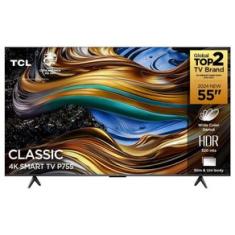 Smart TV 55” Ultra HD 4K TCL 55P755 LED Google TV Dolby Vision Atmos HDR10+