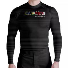 Camisa Rash Guard Listrada ATL, Preto, GG