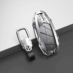 TPHJRM Porta-chaves do carro Capa Smart Zinc Alloy Key, apto para Chery Tiggo 8 New 5 plus 7pro, Car Key Shell ABS Smart Car chaveiro