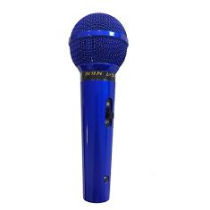 Microfone com Fio Profissional Azul Sm-58 P4 - Leson
