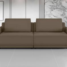 Sofá 2 Lugares 280 Cm Apolo Veludo Marrom