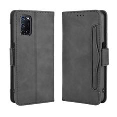 Capa com compartimento para cartão para Oppo A52, capa flip carteira com suporte de couro para Oppo A52, capa magnética retrô para celular, capa carteira com compartimentos para cartões
