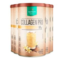 Kit 5 Collagen Pro Colágeno Hidrolisado Baunilha Nutrify 450g