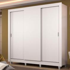 Guarda Roupa Casal Madesa Lyon Plus 3 Portas de Correr 4 Gavetas com P