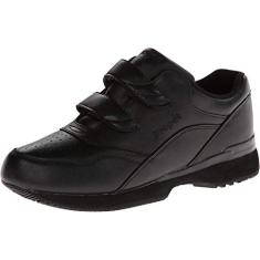 Propét Tênis feminino Tour Walker Strap II, preto, 42, Preto 1, 10 Narrow