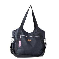 Bolsa Feminina Tactel, Academia, Escola, Trabalho Preto - The Gift Bol