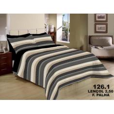 Jogo De Cama Casal Box Premium 3pçs Estampado Geométrico - Bertoche & 