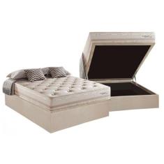 Cama Box Baú Casal: Colchão Molas MasterPocket Ensacadas Herval Maxspr