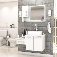 Gabinete para Banheiro C/cuba Q39 e Espelheira Legno 830 - Compace, Br