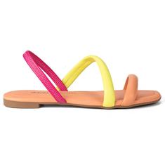 Sandália Rasteira Feminina Dakota Y0731 Laranja 34