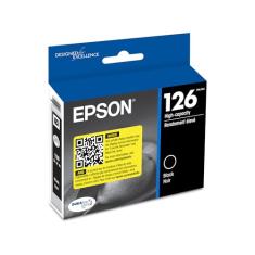Epson Cartucho preto 126 DURABrite Ultra Ink para WF-3520, WF-3530, WF-3540, WF-520, WF-545, WF-630, WF-633, WF-635, WF-645, WF-7010, WF-7510, WF-7520, WF-8440, WF-8 45 e outros modelos selecionados