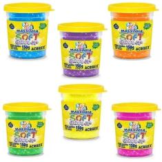 Massinha de Modelar Soft Glitter 6 Cores 07399 - Acrilex