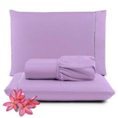 Jogo De Lençol Primor Queen 3 Peças Percal 400 Fios Ponto Palito - Lil