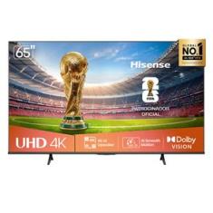 Smart TV Hisense DLED 4K 65" Polegadas com Processador AI, Dolby Vision, Dolby Gaming e Wi-Fi - 65A6NV