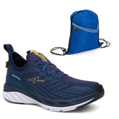 Tênis Masculino Caminhada Academia Corrida Treinos + Mochila Saco Cordão Ubuntu-Masculino