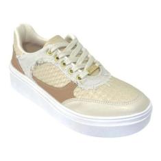 Tênis Casual Fem Vizzano Flatform Off White/ 1339.335-Feminino
