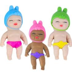 Brinquedo Bebe C/ Touca Espreme E Aperta Divertido Sortido - Castela -